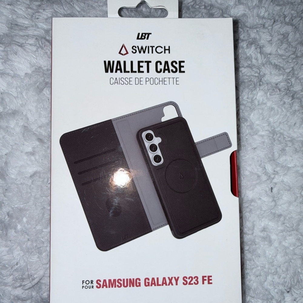 Black Wallet Case for Samsung Galaxy S23 FE